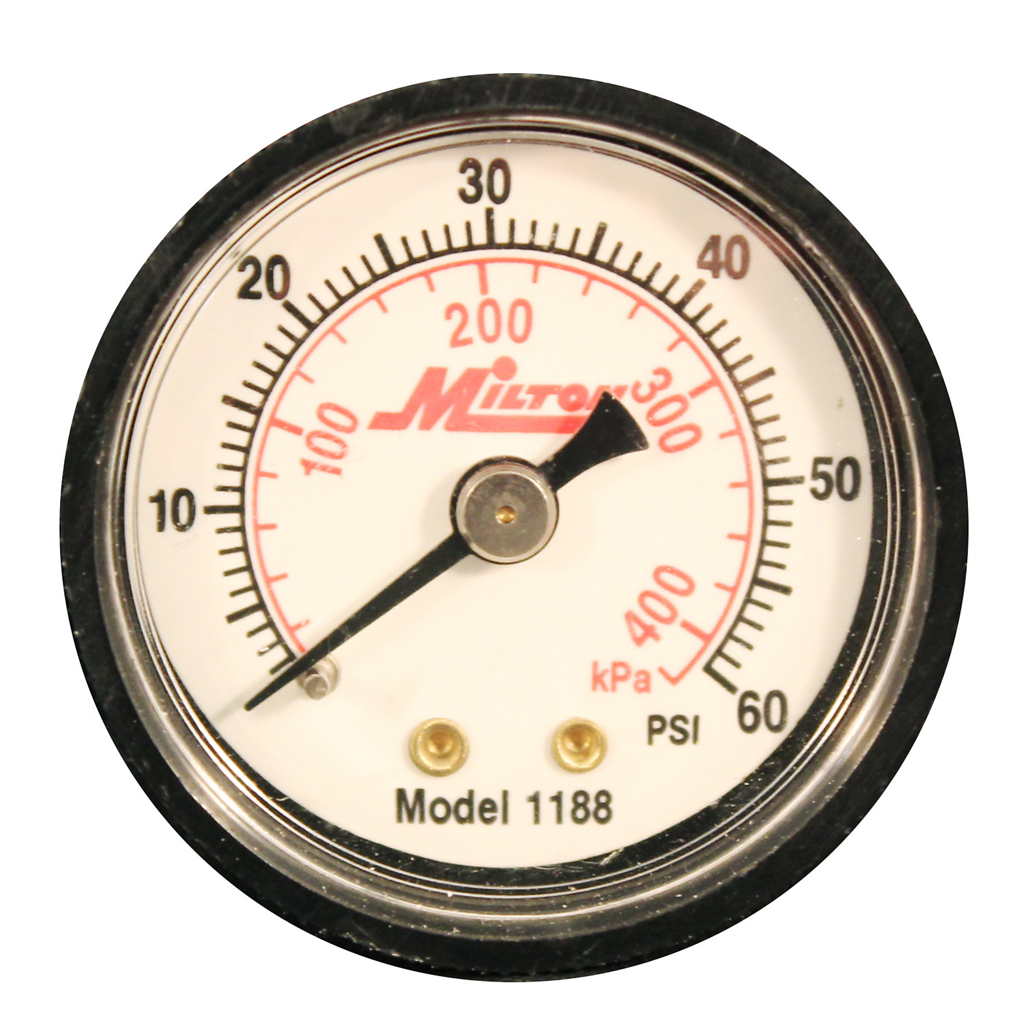 Milton, Gauge, 0-60 PSI, Max. PSI 60 PSI, Model# 1188